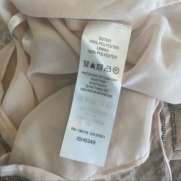 NWT Forever New Top Camisole Delicate Beaded Pink Spaghetti straps Boho Size 6 - Picture 13 of 15